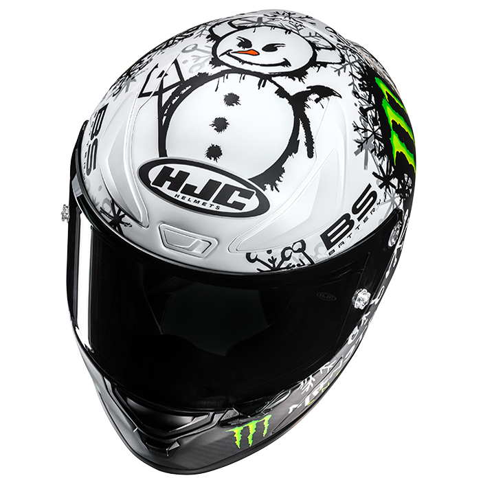 Hjc Rpha 1 Racing Helmets RPHA 1 V2 CARBON SNOW DIABLO FIM RACING MOTORCYCLE HELMET – HJC HELMETS ...