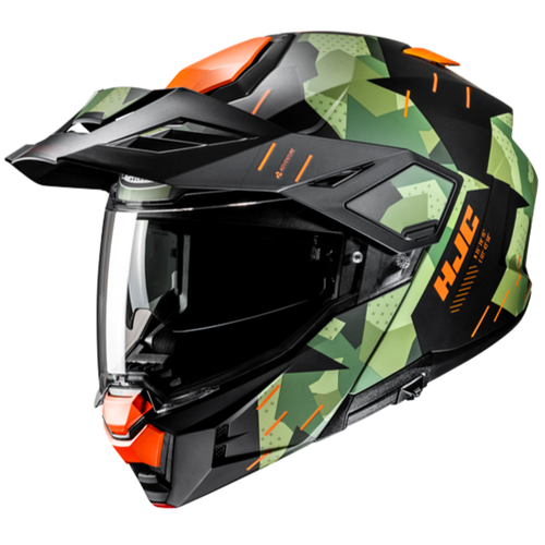 Casco modular HJC i80 Roki MC47SF Verde Naranja Casco HJC i80 Roki MC47SF Verde Naranja