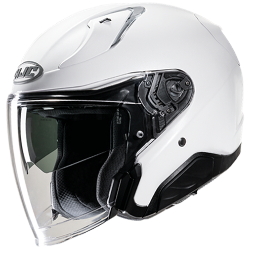 HJC RPHA 31 Pearl White helmet, front three-quarter product view